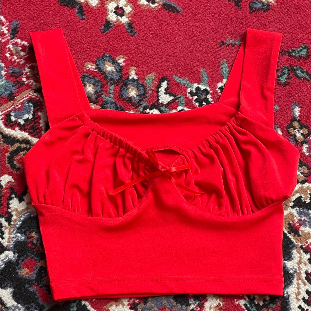Stylish Red Women's Top